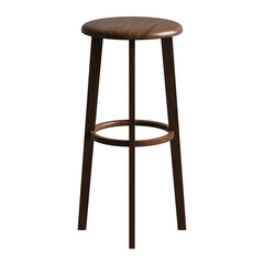 4K 3D render of Stool Bar Chair on Transparent Background