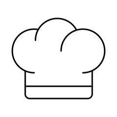 Chef Head Line Editable Stroke Icon. Fast-food And Drinks Themes Vector Illustration