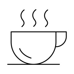 Coffee Line Editable Stroke Icon. Fast-food And Drinks Themes Vector Illustration