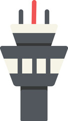 Air Traffic Controller Flat Icon