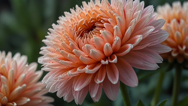 orange dahlia flower