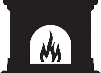 Silhouette of a Bare Tree Branch Isolated on White