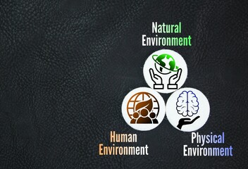 What are the 3 types of environment in health? Natural Environment, Human Environment and Physical...