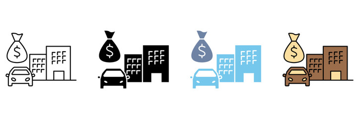 ASSETS concept line icon. Simple element illustration.