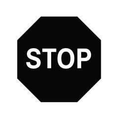 stop Vector Icon