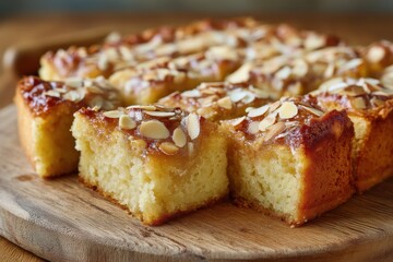 Butterkuchen mit Mandeln Mandelkuchen Butterkuchen Rezept Kuchen mit Butter und Mandeln Hefekuchen mit Mandelblättchen Blechkuchen mit Mandeln Klassischer Butterkuchen Hausgemachter Mandelkuchen