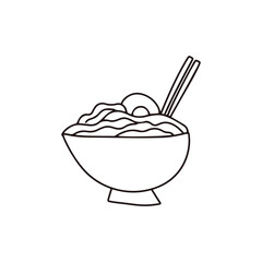 doodles snacks. doodles breakfast or street food. outline, cartoon and flat design. icon. stock element