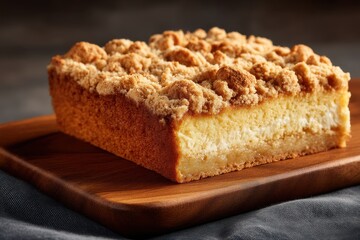 Streuselkuchen R&uuml;hrkuchen Kastenkuchen Kr&uuml;melkuchen Hausgemacht Sandkuchen mit Streusel Backkunst Goldbraun S&uuml;&szlig;er Kuchen Fr&uuml;hst&uuml;ckskuchen Kaffeegeb&auml;ck Kuchenfoto Foodfotografie Einfach Gebacken