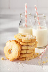 Sweet and traditionally butter cookies made of sugar and flour.