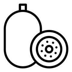 kiwi icon line