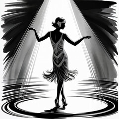 silhouette of a girl