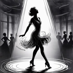 dancing girl in the city