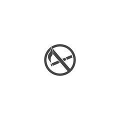 restaurant no smoking zone Icon flat vector design