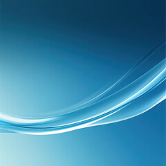 Elegant Blue Wave Abstract Background with Soft Gradient for Modern Designs