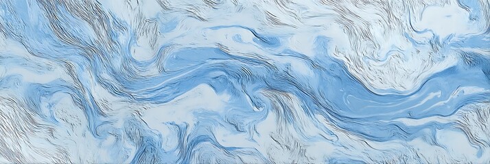 Obraz premium Subtle marbled pattern in soft blue hues with realistic texture detail.