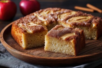 Apfelkuchen Hausgemacht Zimt Streuselkuchen Herbstgeb&auml;ck Obstkuchen Backrezept Apfelst&uuml;ck Kuchenfoto Nahaufnahme Traditionell Gebacken Kaffeekuchen Rustikaler Kuchen Foodfotografie Leckerei