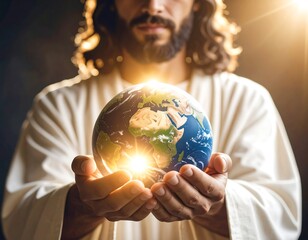 Jesus holding Earth (1)