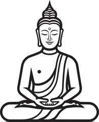 Buddha Meditation Pose Vector Black Logo Icon Design Buddha Sitting Lotus Pose Vector Black Logo Icon