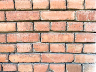red brick wall texture grunge background . High quality photo