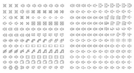 Extensive Collection of Line Icons  Over 100 Minimalist Vector Symbols for Design Projects