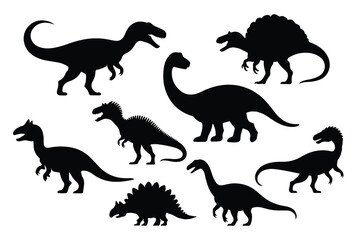 Dinosaur Silhouette T rex vector