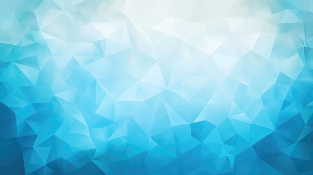 Cool-toned geometric background in teal and cyan with layered polygonal shapes and clean lighting