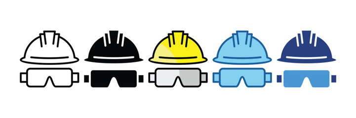 Fototapeta premium Safety Helmet Icon Element For Design