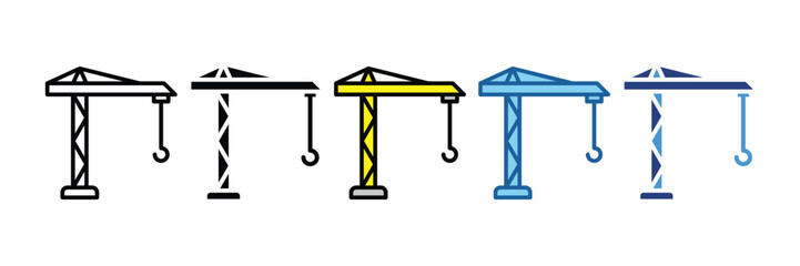Lifting Crane  Icon Element For Design