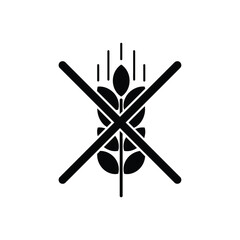 No Wheat Symbol Graphic Design