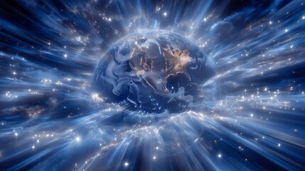 Earth Day  Radiant Planet  Global Unity  Celestial Light