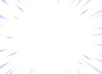 グラデーションの集中線のフレーム背景