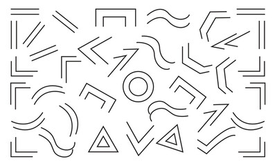 Lines doodle seamless pattern background.