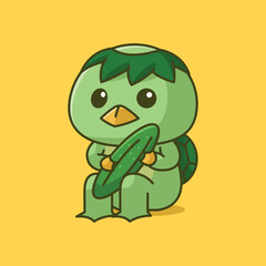 Simple Kappa River Trickster of Japan cartoon vector illustration Collection of Japan ghost concept icon isolated