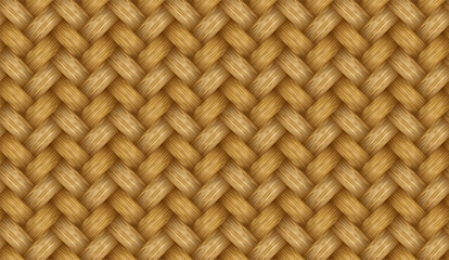 Reed mat with cross-striped woven bamboo texture