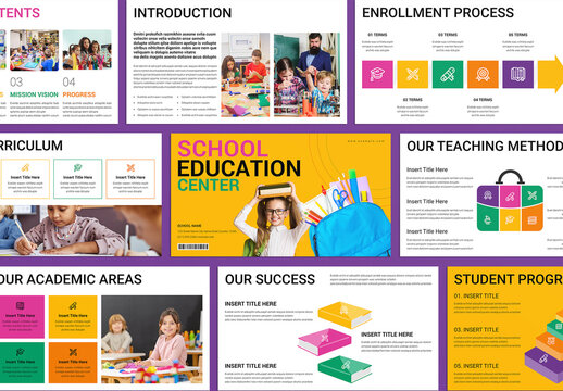 Education School Center Presentation Template
