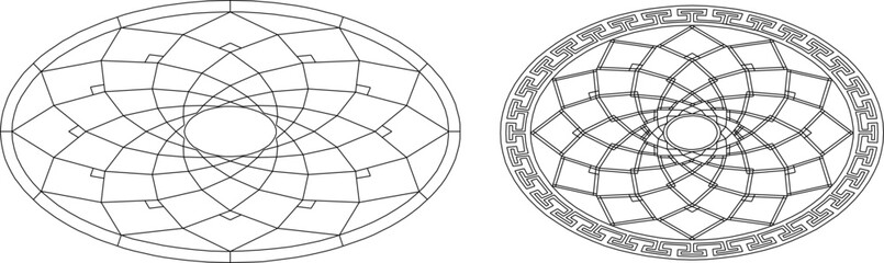 sketch vector illustration silhouette design ornament decoration pattern mandala classic vintage abstract modern