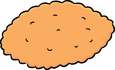 Illustration of fried chicken
