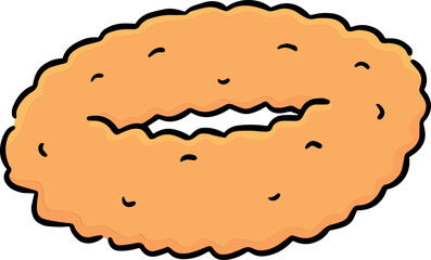 Illustration of fried onion
