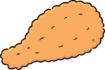 Illustration of fried chicken
