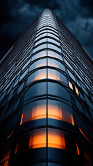 Dark glass texture with reflections and gradient transparency