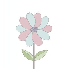 pink flower vector