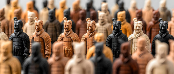 Terracotta Army Miniature Figures Display