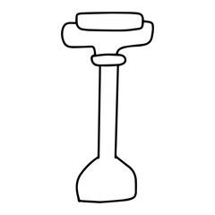 Outlne skincare or makeup element stock. Various makeup products and cosmetics on a white background. Vector illustration