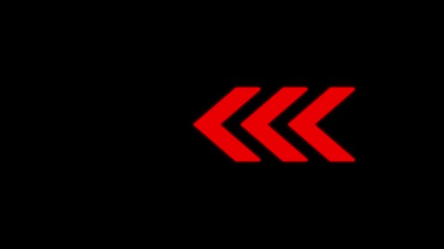 Abstract glowing neon arrow loading animation.  set of glowing neon arrows.right ,left,up,down arrows.neon arrow on black blackgroud-4k video.