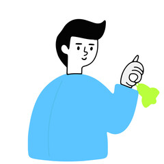 Illustration  concepts with people scene in flat cartoon design. A big collection of scenes with men and women in various situations on a white background. Vector illustration.