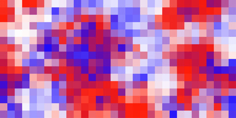 Abstract pixelated art with red blue and purple colors perfect for backgrounds