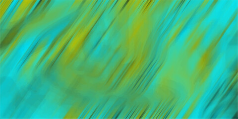 Artistic colorful brush stroke lines in shades of green and blue perfect for modern designs