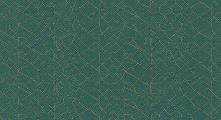 Green Textured Surface with Cracks