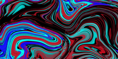 Swirling abstract fluid art in vivid colors illustrating dynamic movement and creative design