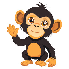 Obraz premium Funny baby hedgehog and lion cartoon animal characters in a cute wildlife safari vector illustration